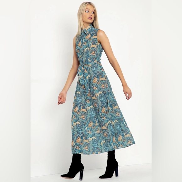 Final price drop! Woodnotes Maxi Shirt Dress, Blackmilk size 10 - Picture 2 of 6